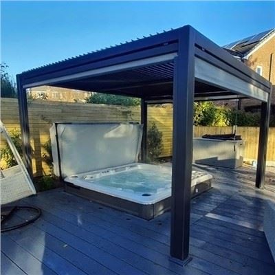 Alüminyum Sıcak Küvet Panjur Pergola